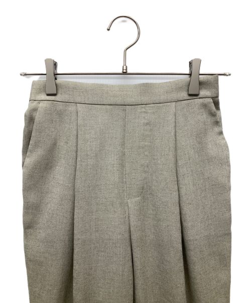 ENFOLD（エンフォルド）ENFOLD (エンフォルド) リネンライクゴムジョッパーズパンツ ベージュ サイズ:SIZE 38の古着・服飾アイテム