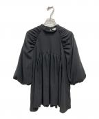 ENFOLDエンフォルド）の古着「GATHER PULLOVER」｜ブラック