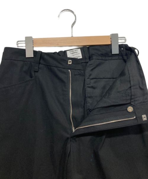 flagstuff（フラグスタフ）flagstuff (フラグスタフ) STYLIST TEPPEI スラックス ブラック サイズ:Mの古着・服飾アイテム