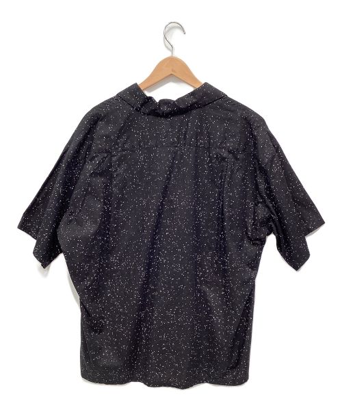 COOTIE PRODUCTIONS（クーティープロダクツ）COOTIE PRODUCTIONS (クーティープロダクツ) Splatter Open-Neck S/S Shirt ブラック サイズ:Sの古着・服飾アイテム