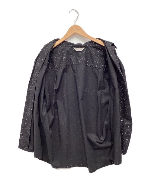 COOTIE PRODUCTIONS（クーティープロダクツ）COOTIE PRODUCTIONS (クーティープロダクツ) Splatter Open-Neck S/S Shirt ブラック サイズ:Sの古着・服飾アイテム