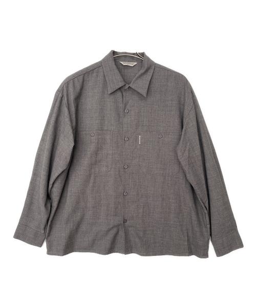 COOTIE PRODUCTIONS（クーティープロダクツ）COOTIE PRODUCTIONS (クーティープロダクツ) T/W Work L/S Shirt グレー サイズ:Sの古着・服飾アイテム