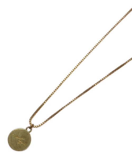 LEGIER（レジェ）LEGIER (レジェ) ペンダントネックレス グリーン×ゴールドの古着・服飾アイテム