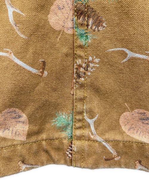 South2 West8（サウスツー ウエストエイト）south2 west8 (サウスツー ウエストエイト) Pinecone Print 4 Pocket Parka ブラウン サイズ:2の古着・服飾アイテム