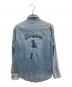 Hysteric Glamour (ヒステリックグラマー) SUPER FUZZ刺繍 ウエスタンデニムシャツ インディゴ サイズ:L：14000円