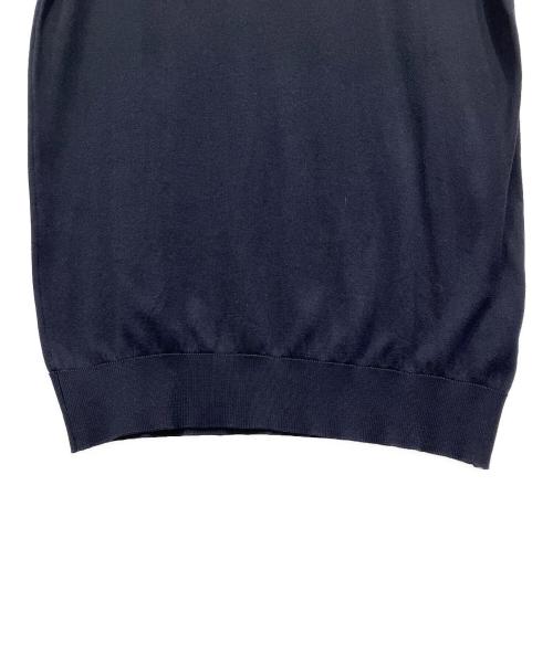 JOHN SMEDLEY（ジョンスメドレー）JOHN SMEDLEY (ジョンスメドレー) コットンニットポロシャツ ネイビー サイズ:Mの古着・服飾アイテム