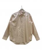 AURALEEオーラリー）の古着「WASHED FINX TWILL SHIRT」｜ピンク