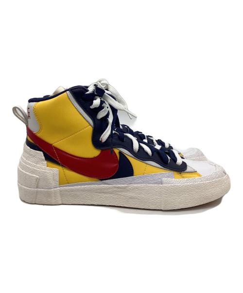 NIKE（ナイキ）NIKE (ナイキ) ハイカットスニーカー/BLAZER MID/SACAI VARSITY MAIZE/VARSITY RED サイズ:28.5の古着・服飾アイテム