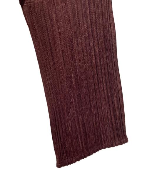 PLEATS PLEASE（プリーツプリーズ）PLEATS PLEASE (プリーツプリーズ) プリーツワンピース ブラウン サイズ:3の古着・服飾アイテム