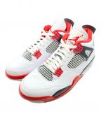 NIKEナイキ）の古着「AIR JORDAN 4 RETRO」｜WHITE/BLACK-TECH GRE