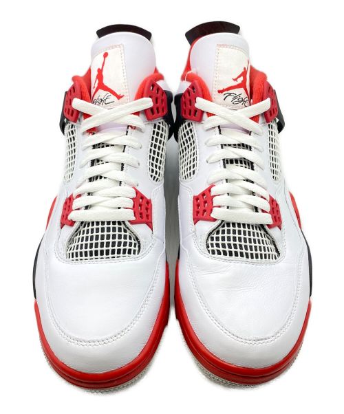 NIKE（ナイキ）NIKE (ナイキ) AIR JORDAN 4 RETRO WHITE/BLACK-TECH GREY-FIRE RED サイズ:30.0cm ( US 12 ) 未使用品の古着・服飾アイテム