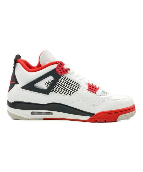 NIKE（ナイキ）NIKE (ナイキ) AIR JORDAN 4 RETRO WHITE/BLACK-TECH GREY-FIRE RED サイズ:30.0cm ( US 12 ) 未使用品の古着・服飾アイテム