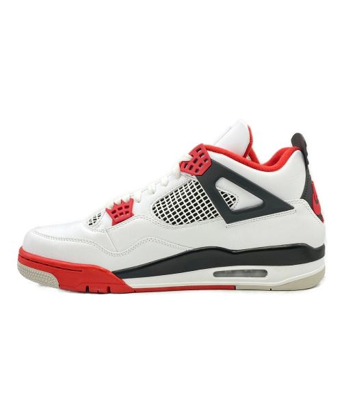 NIKE（ナイキ）NIKE (ナイキ) AIR JORDAN 4 RETRO WHITE/BLACK-TECH GREY-FIRE RED サイズ:30.0cm ( US 12 ) 未使用品の古着・服飾アイテム