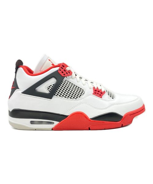 NIKE（ナイキ）NIKE (ナイキ) AIR JORDAN 4 RETRO WHITE/BLACK-TECH GREY-FIRE RED サイズ:30.0cm ( US 12 ) 未使用品の古着・服飾アイテム