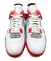 NIKE (ナイキ) AIR JORDAN 4 RETRO WHITE/BLACK-TECH GREY-FIRE RED サイズ:30.0cm ( US 12 ) 未使用品：42000円