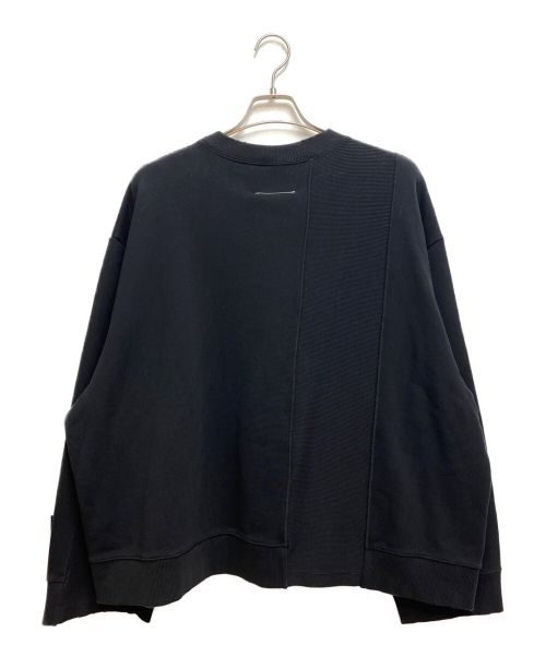 MM6 Maison Margiela（エムエムシックスメゾンマルジェラ）MM6 Maison Margiela (エムエムシックス メゾンマルジェラ) オーバーサイズスウェット ブラック サイズ:S 未使用品の古着・服飾アイテム