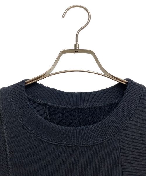 MM6 Maison Margiela（エムエムシックスメゾンマルジェラ）MM6 Maison Margiela (エムエムシックス メゾンマルジェラ) オーバーサイズスウェット ブラック サイズ:S 未使用品の古着・服飾アイテム