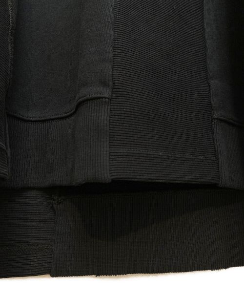 MM6 Maison Margiela（エムエムシックスメゾンマルジェラ）MM6 Maison Margiela (エムエムシックス メゾンマルジェラ) オーバーサイズスウェット ブラック サイズ:S 未使用品の古着・服飾アイテム