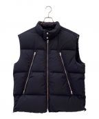 MM6 Maison Margielaエムエムシックスメゾンマルジェラ）の古着「八の字ダウンベスト」｜ブラック