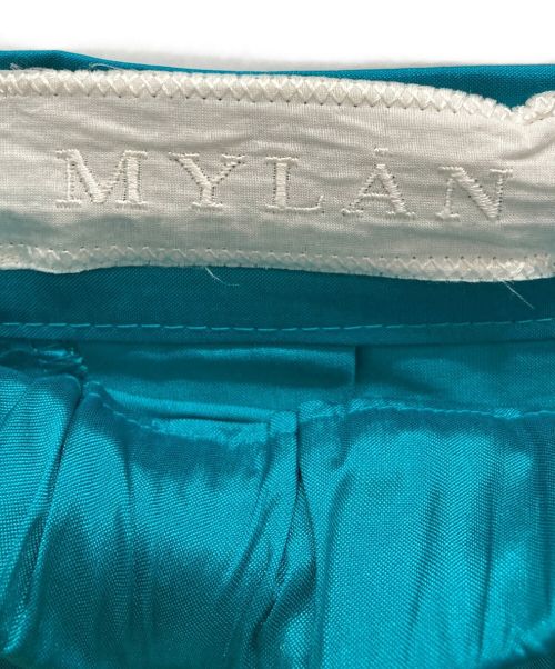 MYLAN（マイラン）MYLAN (マイラン) シルクシャンタンスカート グリーン サイズ:Sの古着・服飾アイテム