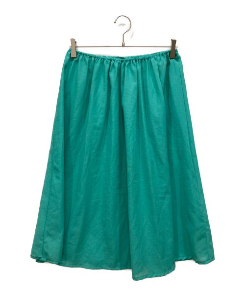 MYLAN（マイラン）MYLAN (マイラン) シルクシャンタンスカート グリーン サイズ:Sの古着・服飾アイテム