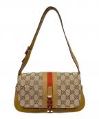 GUCCIグッチ）の古着「GGキャンバスワンショルダーバッグ」｜ブラウン
