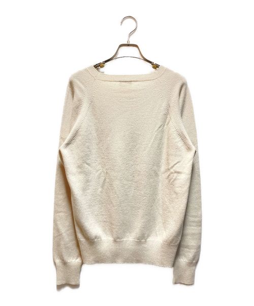 CHANEL（シャネル）CHANEL (シャネル) フロントアートカシミヤニット ベージュ サイズ:44の古着・服飾アイテム