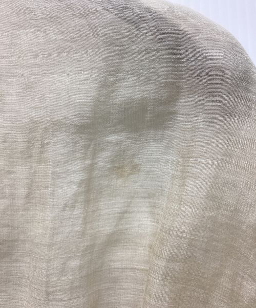 Noble（ノーブル）Noble (ノーブル) シアーオーガンジーハイネックブラウス ベージュ サイズ:FREEの古着・服飾アイテム