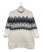 BLUE LABEL CRESTBRIDGEブルーレーベルクレストブリッジ）の古着「タートルニットワンピース」｜ホワイト