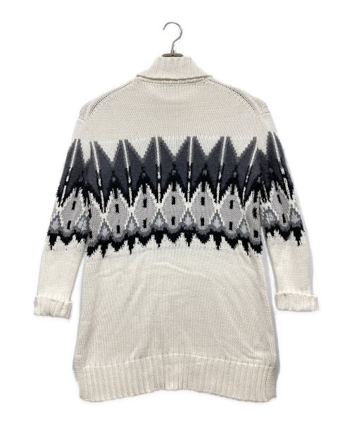 BLUE LABEL CRESTBRIDGE（ブルーレーベルクレストブリッジ）BLUE LABEL CRESTBRIDGE (ブルーレーベルクレストブリッジ) タートルニットワンピース ホワイト サイズ:38の古着・服飾アイテム