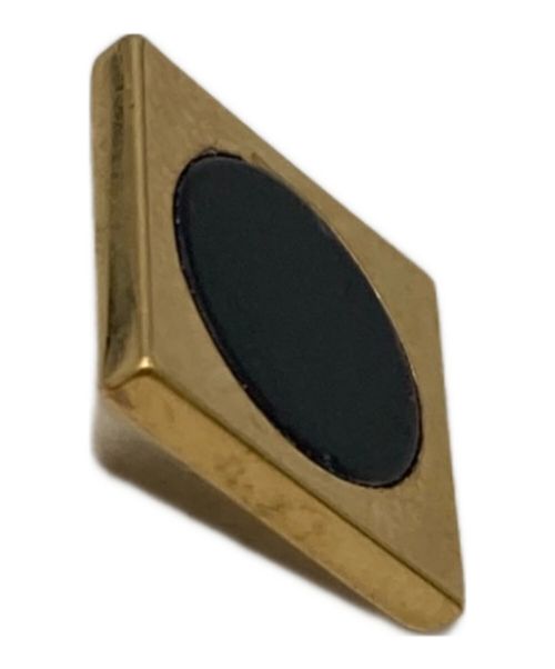 VALENTINO GARAVANI（ヴァレンティノ・ガラヴァーニ）VALENTINO GARAVANI (ヴァレンティノ・ガラヴァーニ) 片耳マグネットピアス ゴールド×ホワイトの古着・服飾アイテム