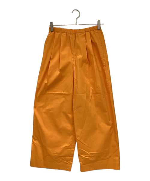 ENFOLD（エンフォルド）ENFOLD (エンフォルド) C/PeタイプライターリラックスゴムワイドTROUSERS オレンジ サイズ:36の古着・服飾アイテム