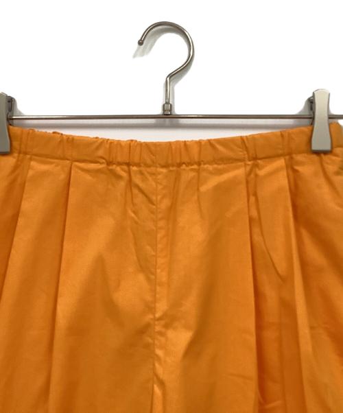 ENFOLD（エンフォルド）ENFOLD (エンフォルド) C/PeタイプライターリラックスゴムワイドTROUSERS オレンジ サイズ:36の古着・服飾アイテム