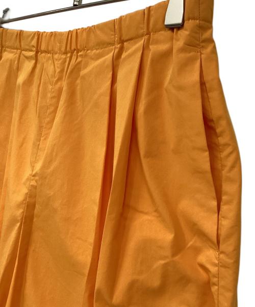 ENFOLD（エンフォルド）ENFOLD (エンフォルド) C/PeタイプライターリラックスゴムワイドTROUSERS オレンジ サイズ:36の古着・服飾アイテム