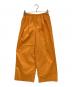 ENFOLD（エンフォルド）の古着「C/PeタイプライターリラックスゴムワイドTROUSERS」｜オレンジ
