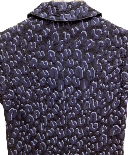 LOUIS VUITTON（ルイ ヴィトン）LOUIS VUITTON (ルイ ヴィトン) レオパードジャガードデニムワンピース インディゴ サイズ:38の古着・服飾アイテム