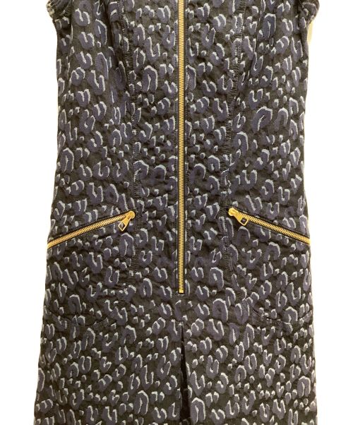 LOUIS VUITTON（ルイ ヴィトン）LOUIS VUITTON (ルイ ヴィトン) レオパードジャガードデニムワンピース インディゴ サイズ:38の古着・服飾アイテム