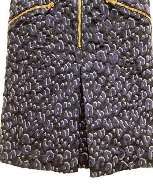 LOUIS VUITTON（ルイ ヴィトン）LOUIS VUITTON (ルイ ヴィトン) レオパードジャガードデニムワンピース インディゴ サイズ:38の古着・服飾アイテム