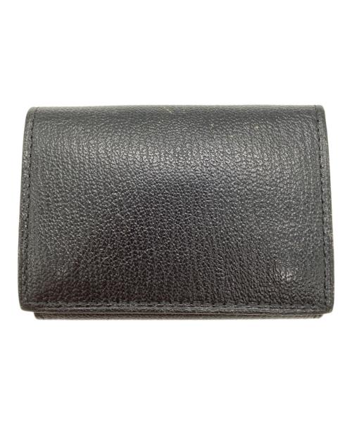 l'arcobaleno（ラルコバレーノ）l'arcobaleno (ラルコバレーノ) レザー 3つ折り ミニウォレット ブラックの古着・服飾アイテム