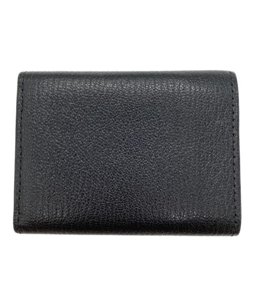 l'arcobaleno（ラルコバレーノ）l'arcobaleno (ラルコバレーノ) レザー 3つ折り ミニウォレット ブラックの古着・服飾アイテム