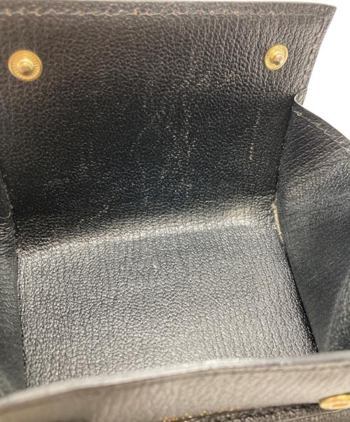 l'arcobaleno（ラルコバレーノ）l'arcobaleno (ラルコバレーノ) レザー 3つ折り ミニウォレット ブラックの古着・服飾アイテム