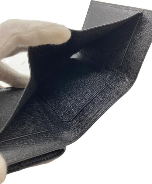 l'arcobaleno（ラルコバレーノ）l'arcobaleno (ラルコバレーノ) レザー 3つ折り ミニウォレット ブラックの古着・服飾アイテム