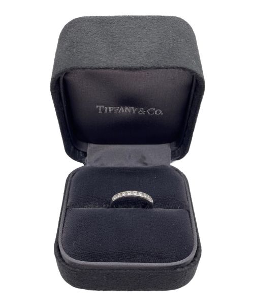 TIFFANY & Co.（ティファニー）TIFFANY & Co. (ティファニー) チャネルセッティング ハーフサークルリング サイズ:8号の古着・服飾アイテム