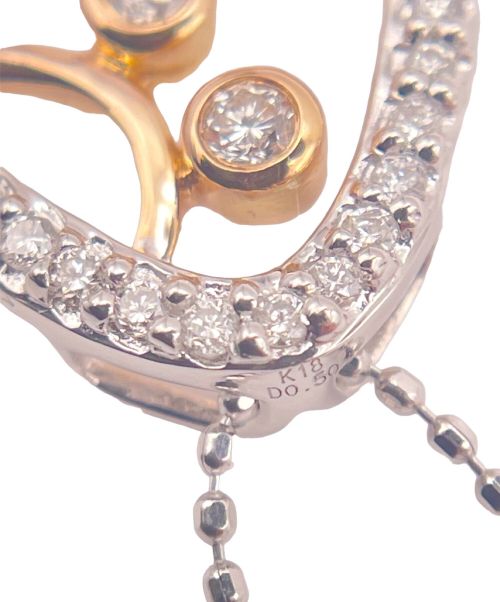 NO BRAND JEWELRY（ノーブランドジュエリー）NO BRAND JEWELRY (ノーブランドジュエリー) オーバル 11P ダイヤ ネックレス サイズ:-の古着・服飾アイテム