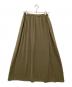 PLST（プラステ）の古着「ヴィンテージサテンスリット入マキシスカート」｜オリーブ