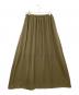 PLST (プラステ) ヴィンテージサテンスリット入マキシスカート オリーブ サイズ:SIZE M 未使用品：1500円