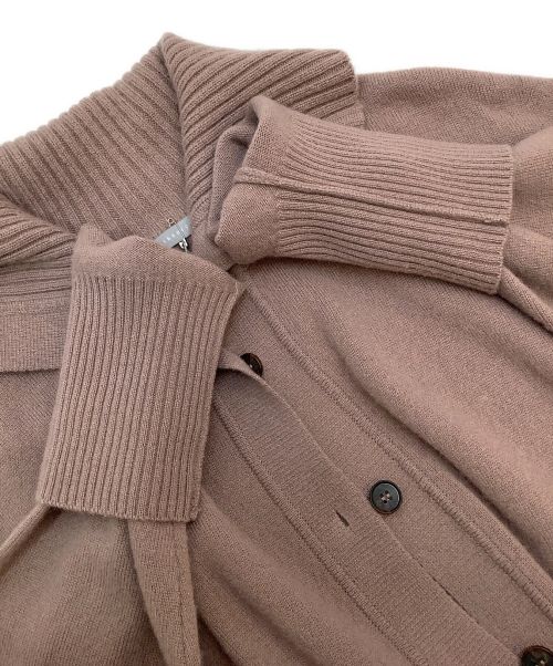 theory luxe（セオリーリュクス）theory luxe (セオリーリュクス) カシミヤロングカーディガン ピンク サイズ:38の古着・服飾アイテム