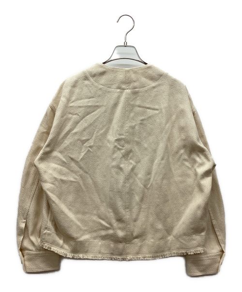 qualite（カリテ）qualite (カリテ) コットンヘンプフォルムブルゾン アイボリー サイズ:freeの古着・服飾アイテム