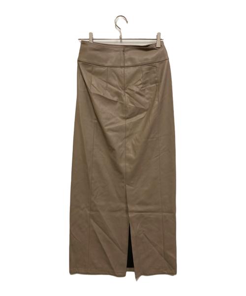 GALLARDA GALANTE（ガリャルダガランテ）GALLARDA GALANTE (ガリャルダガランテ) フェイクレザータイトスカート グレージュ サイズ:1の古着・服飾アイテム