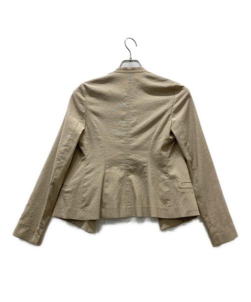 theory（セオリー）theory (セオリー) ノーカラージャケット ベージュ サイズ:00の古着・服飾アイテム